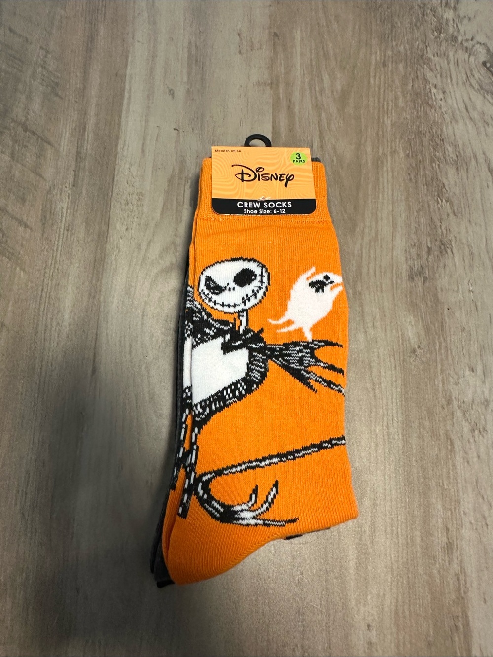Men’s nightmare before Christmas, three pack of socks, new with tags